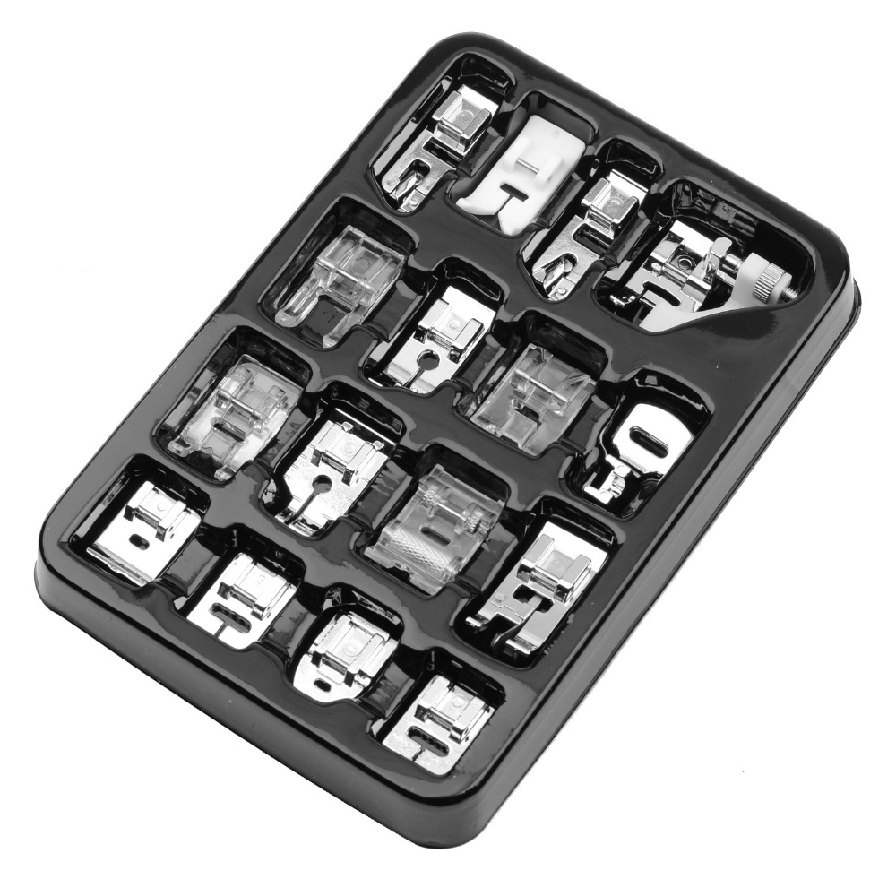 16pcs Sewing Machine Presser Foot Feet Kit SetSewing Machines Foot Tools Accessory Sewing Tool