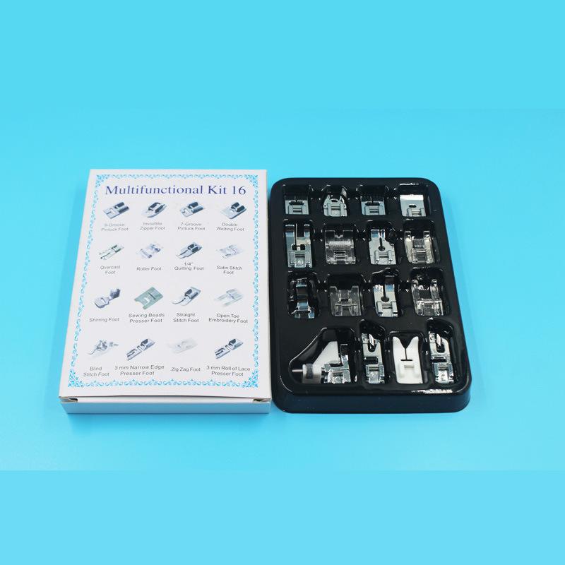 16pcs Sewing Machine Presser Foot Feet Kit SetSewing Machines Foot Tools Accessory Sewing Tool