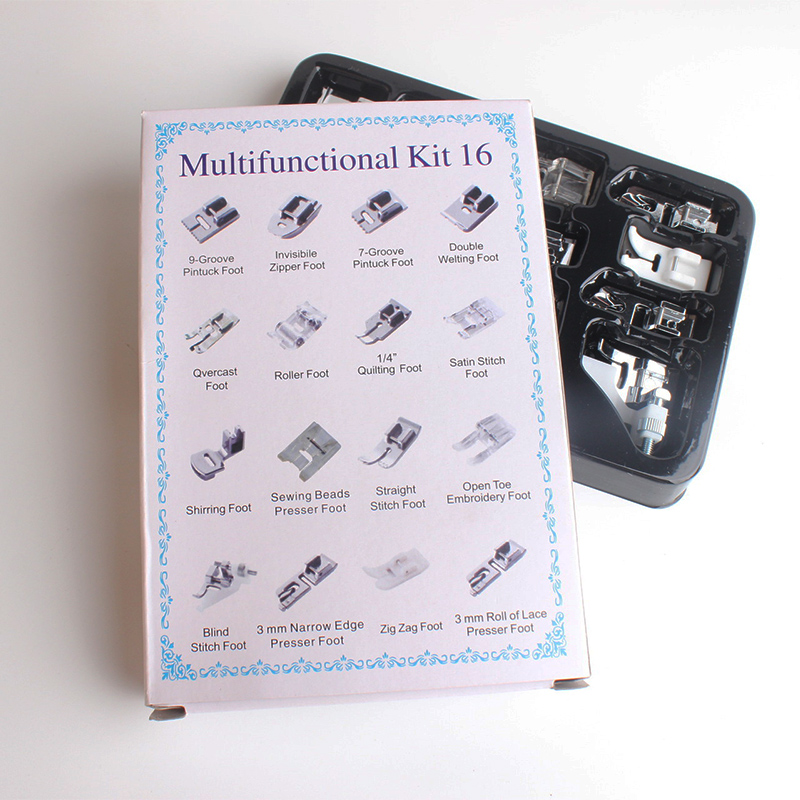 16pcs Sewing Machine Presser Foot Feet Kit SetSewing Machines Foot Tools Accessory Sewing Tool