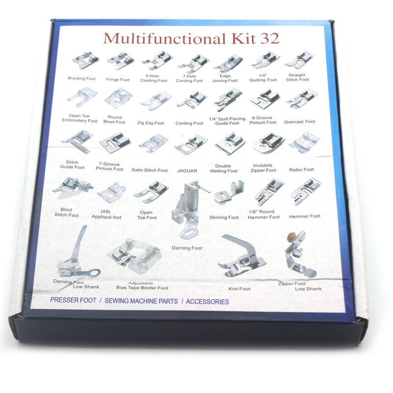 32pcs Sewing Machine Presser Foot Feet Kit SetSewing Machines Foot Tools Accessory Sewing Tool