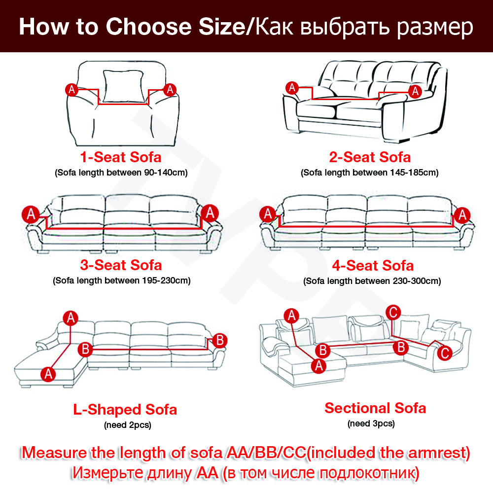 Stretch Plaid Sofa Slipcover Elastic Sofa Covers for Living Room funda sofa Chair  Cover Home Decor