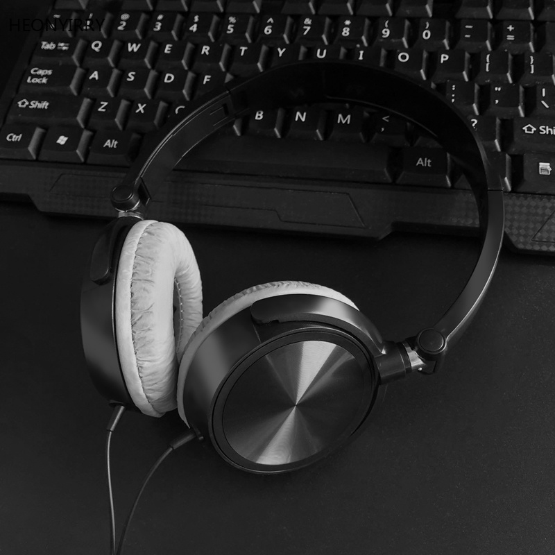 Wired Headphones With Microphone Over Ear Headsets Bass HiFi Sound Music Stereo Earphone For Sony