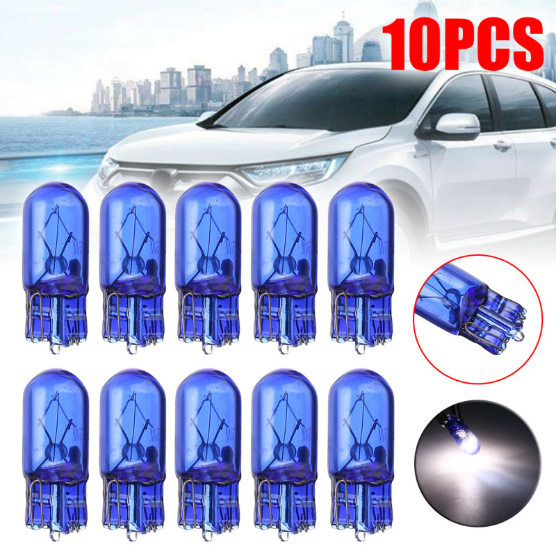 10pcs Car T10 Halogen w5w 168 Wedges 12V 5W Xexon Signal Lamp Super Motorcycle &amp; Powersports