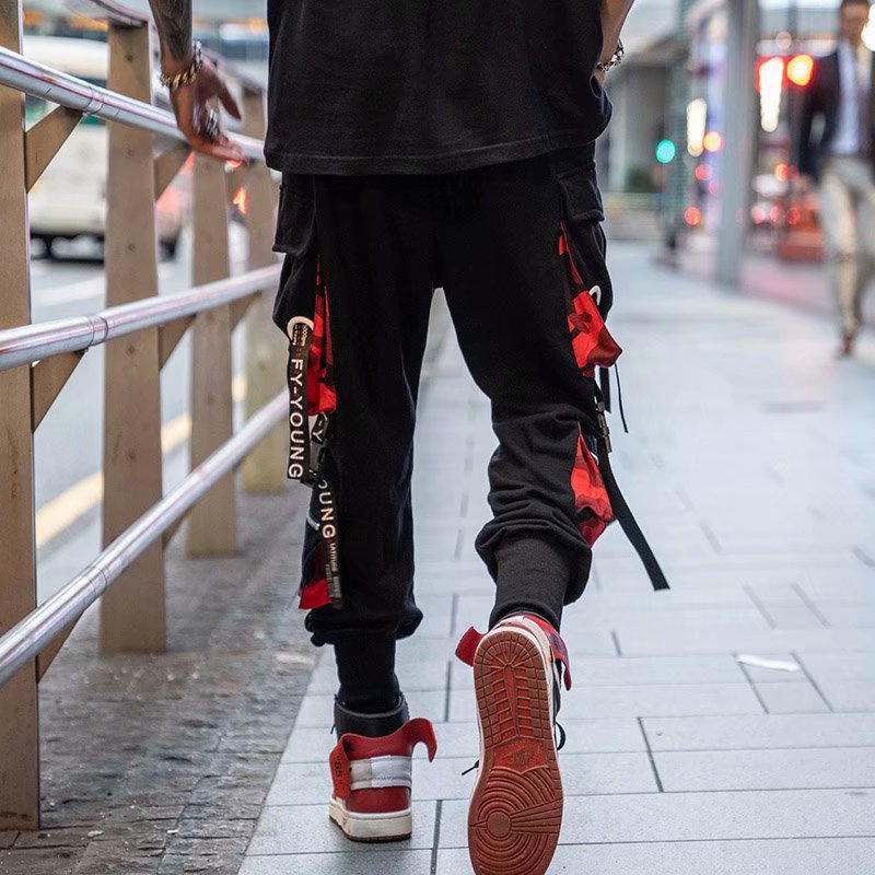 Men's personalized Street trend in spring Trousers