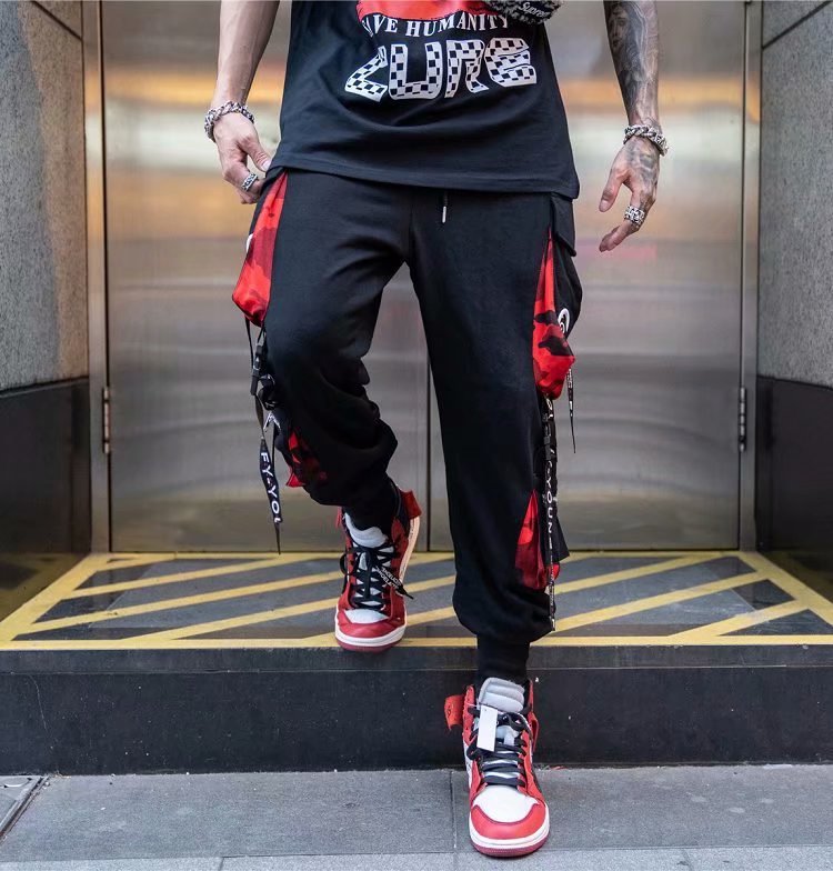 Men's personalized Street trend in spring Trousers