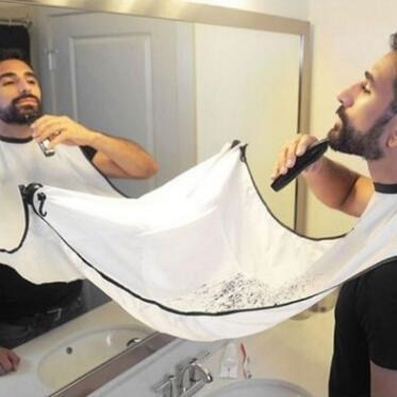 Waterproof Floral Cloth Man Beard Bathroom Black Beard Household Cleaning Tools &amp; Accessories