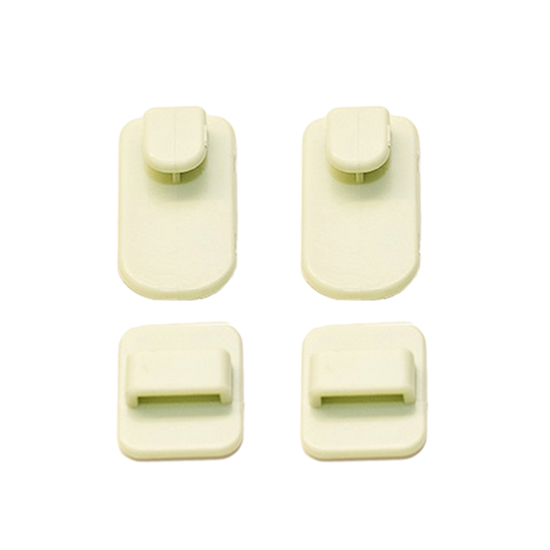 2Set(4Pcs) Self Adhesive Plastic Hooks Holder Remote Control Sticky Hook Hanger  Home Decor