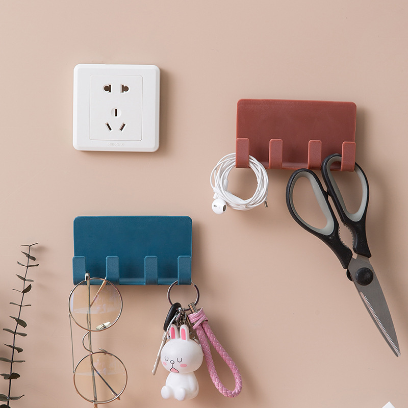 Multifunction Phone Charging Holder Bracket Wall Mount Stand Adhesive Home Decor