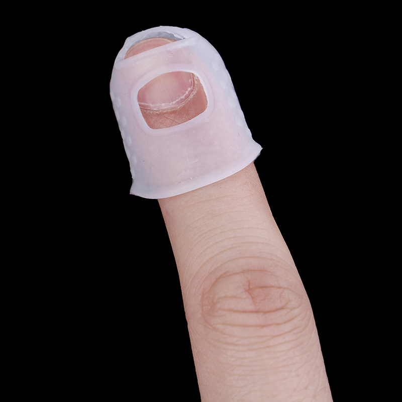 4Pcs/Set Silicone Finger Guards Guitar Fingertip Protectors For Ukulele Guitar TranspaGuitars
