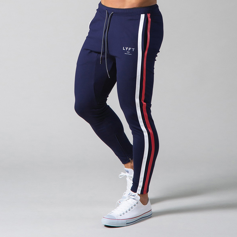 Men Pants Fitness Casual Elastic Pants men Bodybuilding Clothing Casual Navy Military Trousers