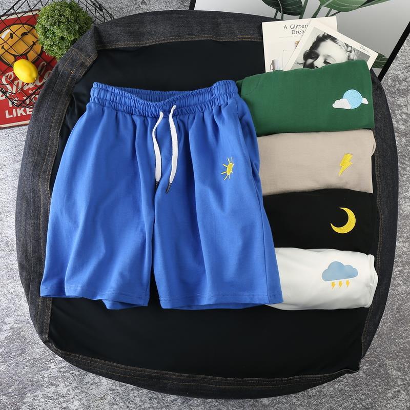 Hong Kong style big pants men&apos;s summer loose weather shorts trend wild ins super fire sports
