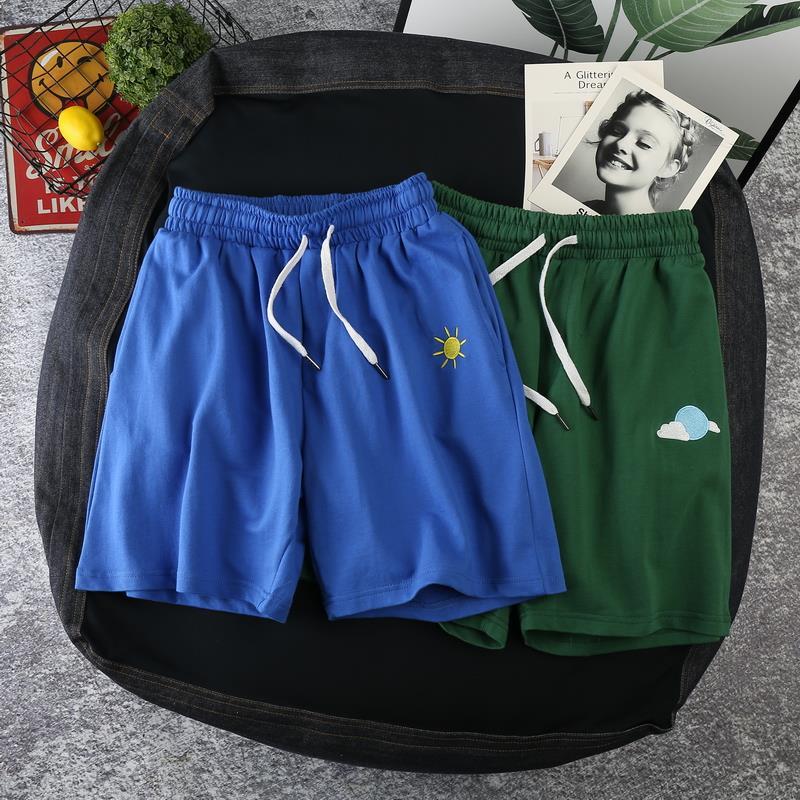Hong Kong style big pants men&apos;s summer loose weather shorts trend wild ins super fire sports