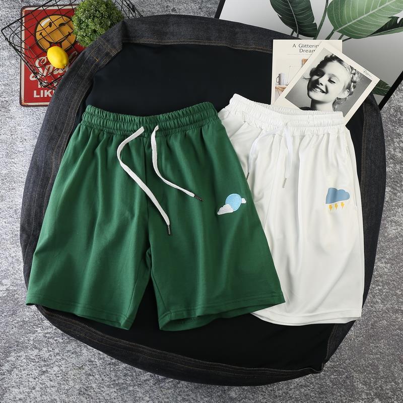 Hong Kong style big pants men&apos;s summer loose weather shorts trend wild ins super fire sports