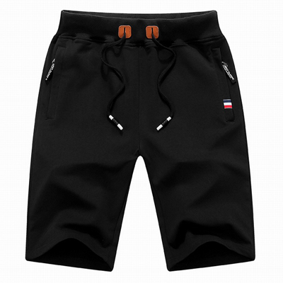 Men's Summer Breeches Shorts 2020 Cotton Casual Bermudas Black White Boardshorts Homme Shorts
