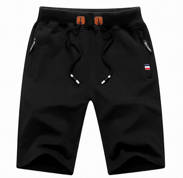Men's Summer Breeches Shorts 2020 Cotton Casual Bermudas Black White Boardshorts Homme Shorts