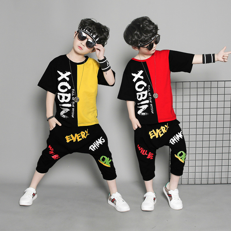 Boy Tracksuits Summer Kids Outfits Boys Clothes Sports Suits Short Sleeve Suits &amp; Blazers