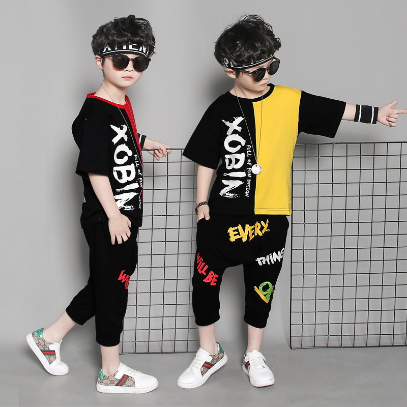 Boy Tracksuits Summer Kids Outfits Boys Clothes Sports Suits Short Sleeve Suits &amp; Blazers
