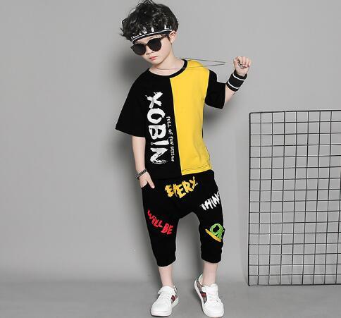 Boy Tracksuits Summer Kids Outfits Boys Clothes Sports Suits Short Sleeve Suits &amp; Blazers