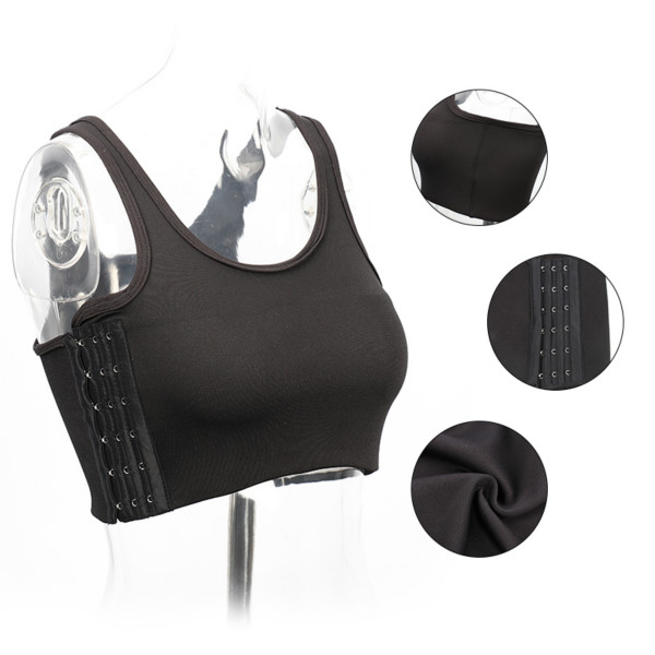 S-5XL Flat Breast Binder Les Corset Tomboy Lesbian Underwear Women Seamless Lingerie