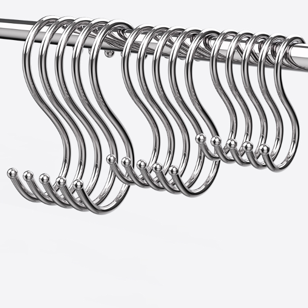 Hanging Hooks S Hook Kitchen Bathroom Towel Hooks Silver Stainless Steel Hanging Bathroom Products