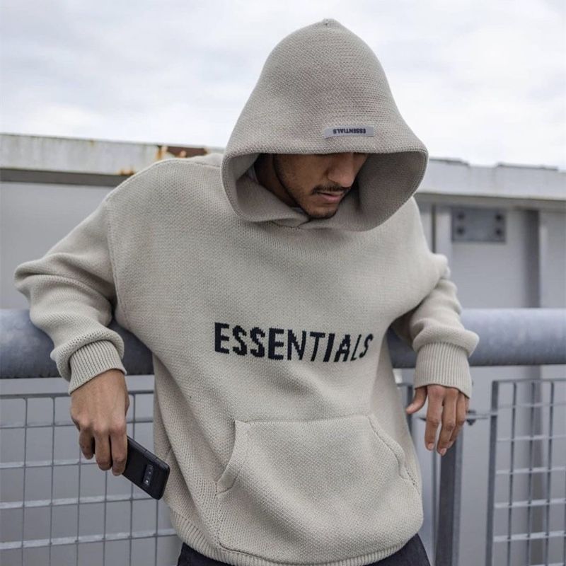 Essentials Knitted Pullover Kanye West Hooded Men's and Women's Sweater Sweatshirts, Cardigans & Hoodies
