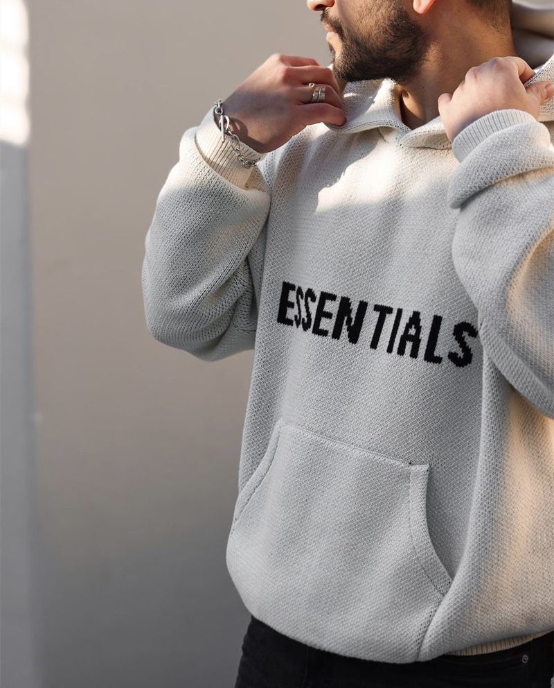 Essentials Knitted Pullover Kanye West Hooded Men's and Women's Sweater Sweatshirts, Cardigans & Hoodies