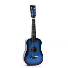 12 Frets 6 String Acoustic Guitar with Pick and Strings for Kids Beginners Guitars Electric Basses Blue