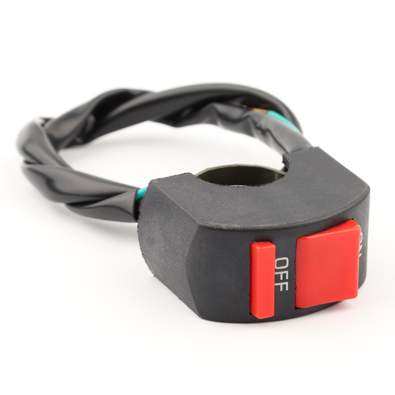 1 Pc Motorcycle Switch Connector Headlight Switches Button Handlebar Mount Motor Motorcycle &amp; Powersports