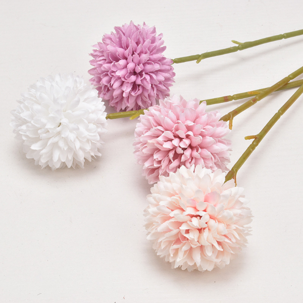 10PCS Simulated ball chrysanthemum dandelion Simulated flower Household living room decoration silk flower artificial flower Home Decor
