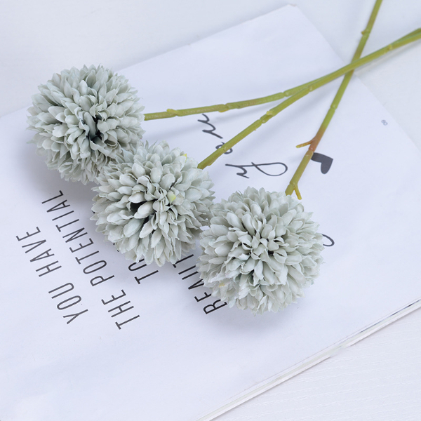 10PCS Simulated ball chrysanthemum dandelion Simulated flower Household living room decoration silk flower artificial flower Home Decor