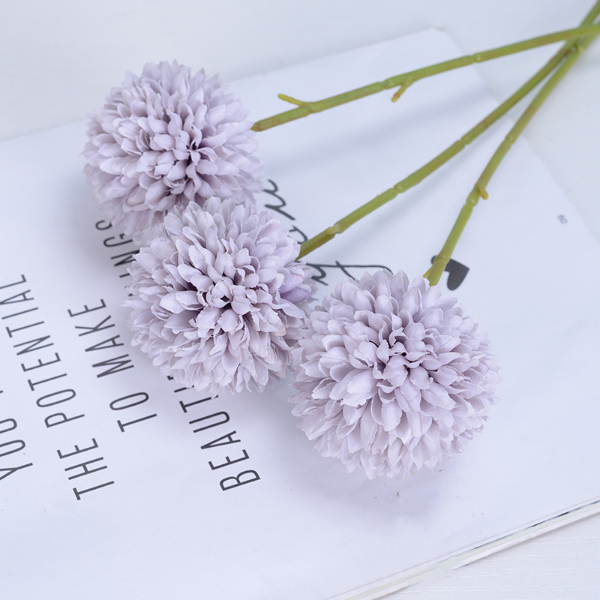10PCS Simulated ball chrysanthemum dandelion Simulated flower Household living room decoration silk flower artificial flower Home Decor