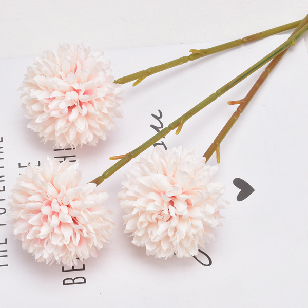 10PCS Simulated ball chrysanthemum dandelion Simulated flower Household living room decoration silk flower artificial flower Home Decor