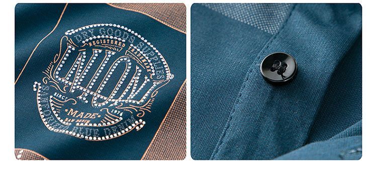 New Summer T Shirts for Men 2023 Short Sleeve Turn-down Collar Letter Printing Button Striped Polo Tees Fashion Pullover Tops