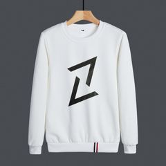 The polo neck hoodie is a fashion trend for men in spring and fall (The size is too small/it is recommended to make it one size larger) White M