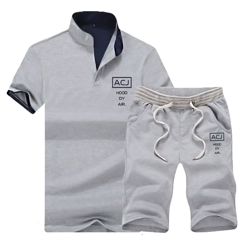 Men clothes 2 pack new short-sleeve T-shirts & Polos sports suit tied version of the trend of casual