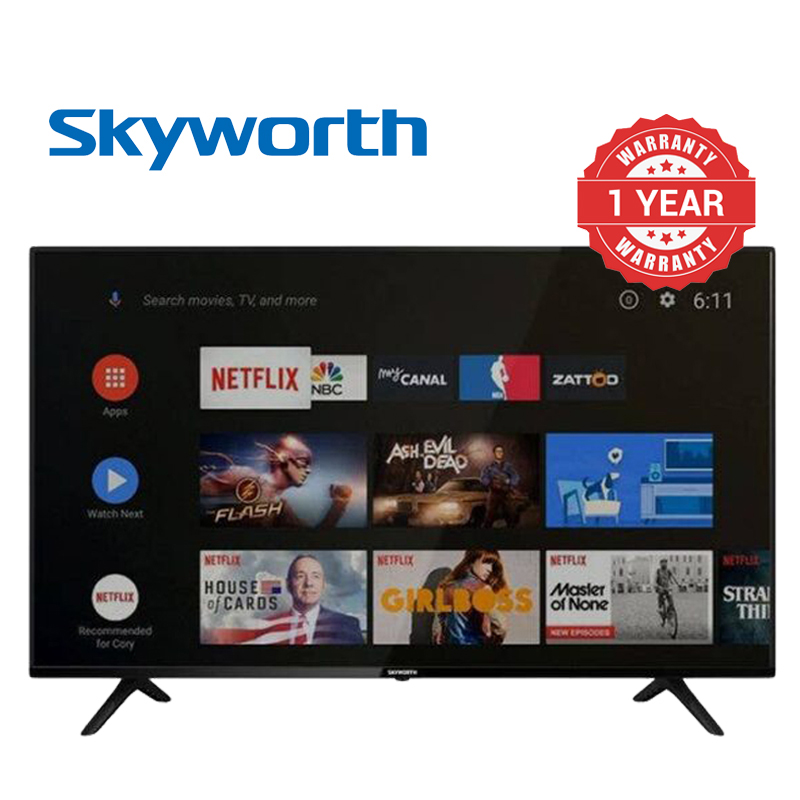 Skyworth 32 inch Android Smart TV Frameless LED Television 32TB7000