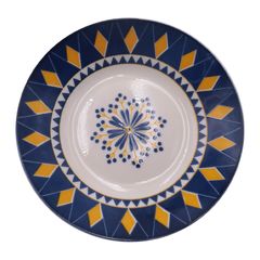 【Promotion】Nice One 12Pcs 8inch Classique Porcelain  Dinner Dish Plates（YH-PLATE-16 8INCH CIRCULAR FLOWER） as the picture 8inch