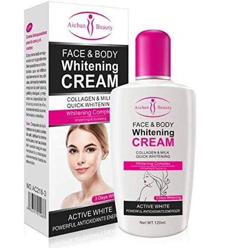 Aichun Beauty Face &amp; Body Whitening Cream - 3 Days Whitening, 120ml