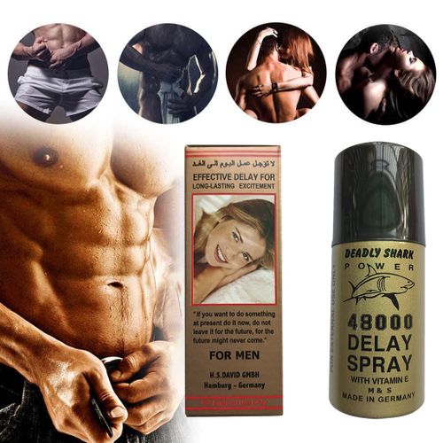 Deadly Shark Delay Spray 60 Minutes Long Delay Ejaculation with vitamin E