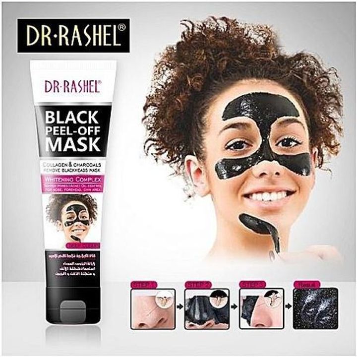Black Peel-off Face mask Collagen and Charcoal Whitening Acne Blemish Deep Cleansing Oil