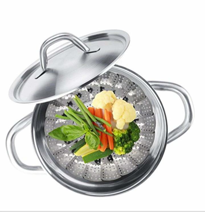 Stainless Steel Multipurpose Retractable/Foldable Fruit Bowl Vegetable Steamer