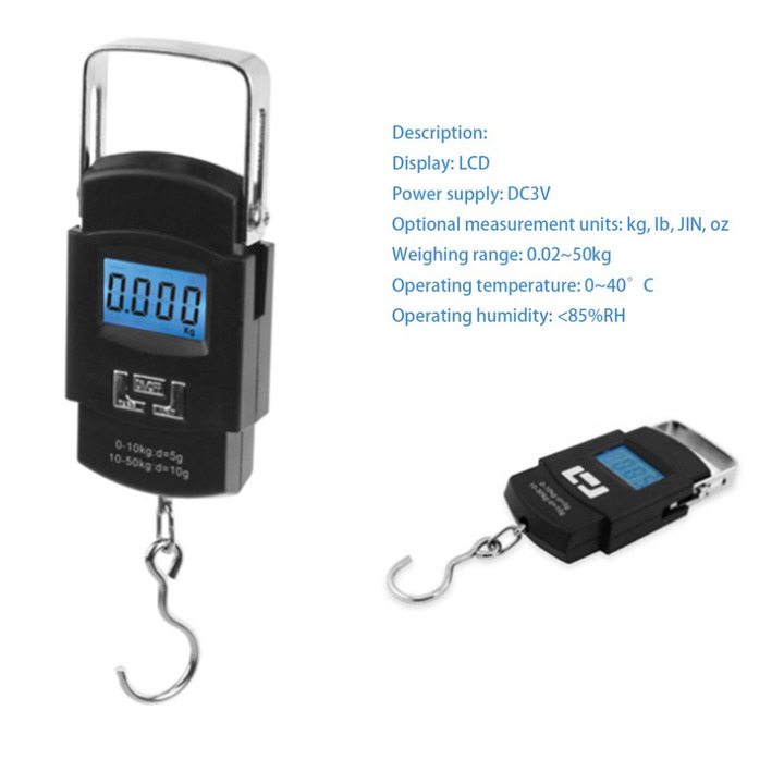 Multi-Functional Portable Pocket LCD Electronic Digital Hanging Scale