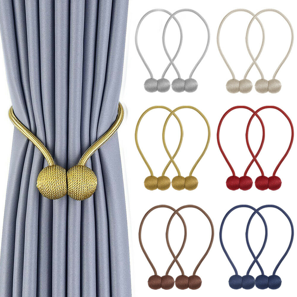 Magnetic Ball Curtain Buckle Holder Tieback Clips
