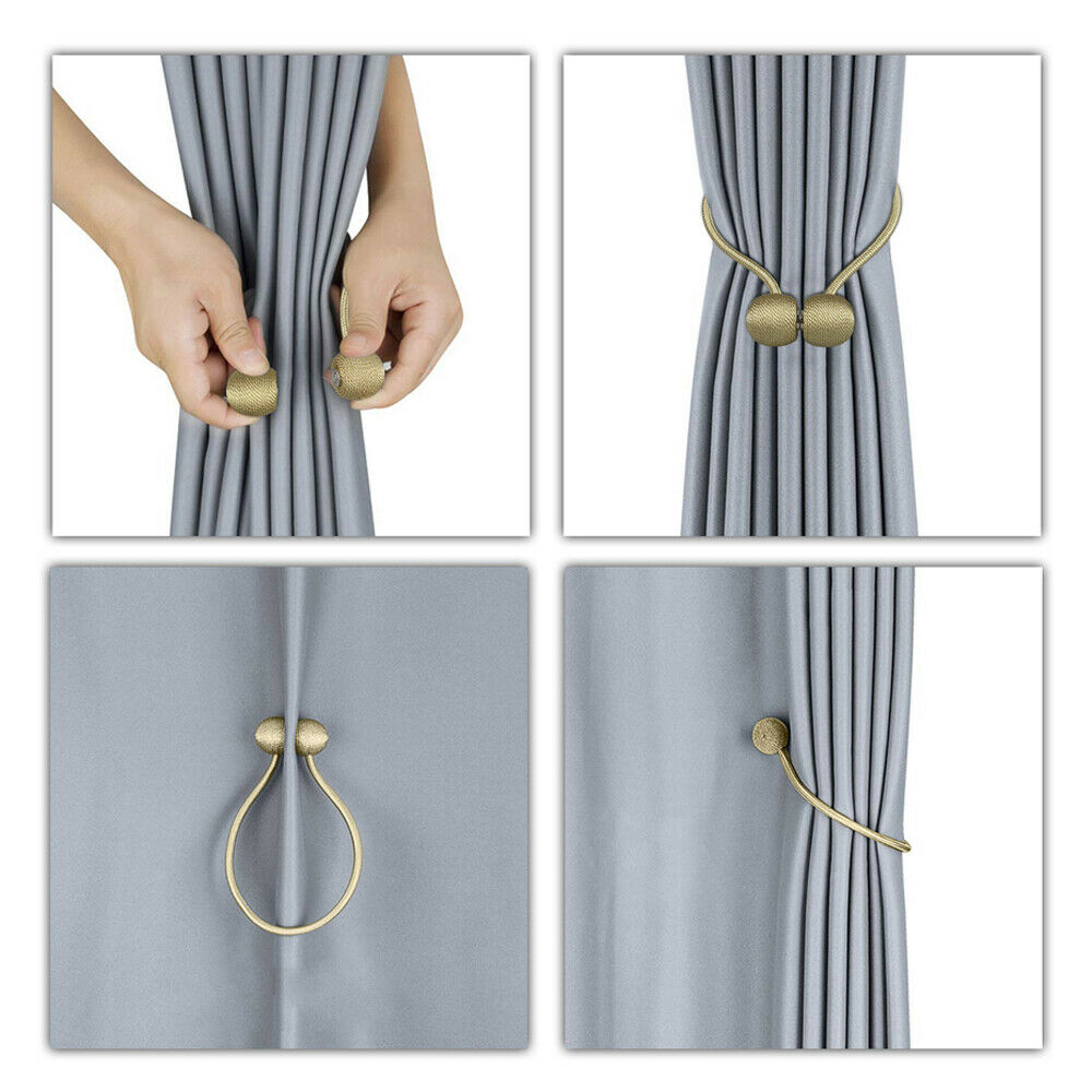 Magnetic Ball Curtain Buckle Holder Tieback Clips