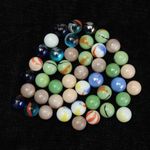 Colorful Glass Marbles Children Toys - "Bano" - 50pcs