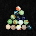 Colorful Glass Marbles Children Toys - "Bano" - 50pcs