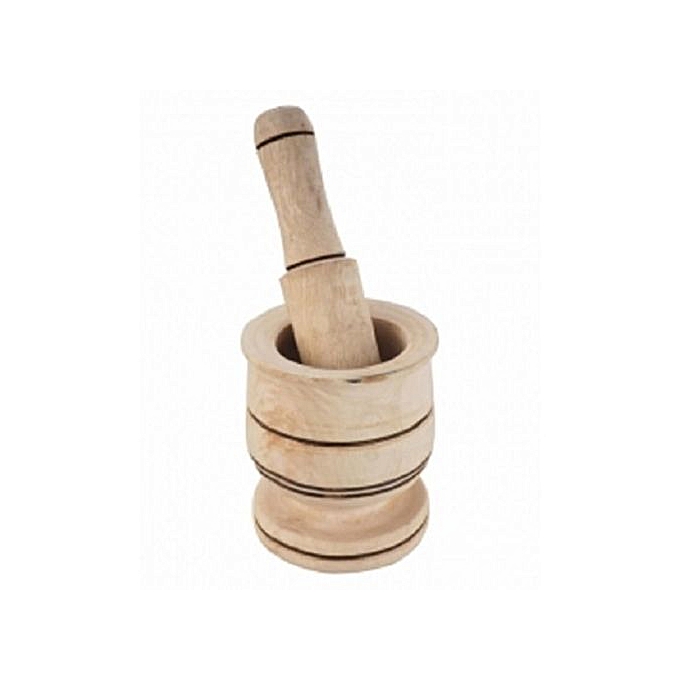 Wooden Mortar &amp; Pestle