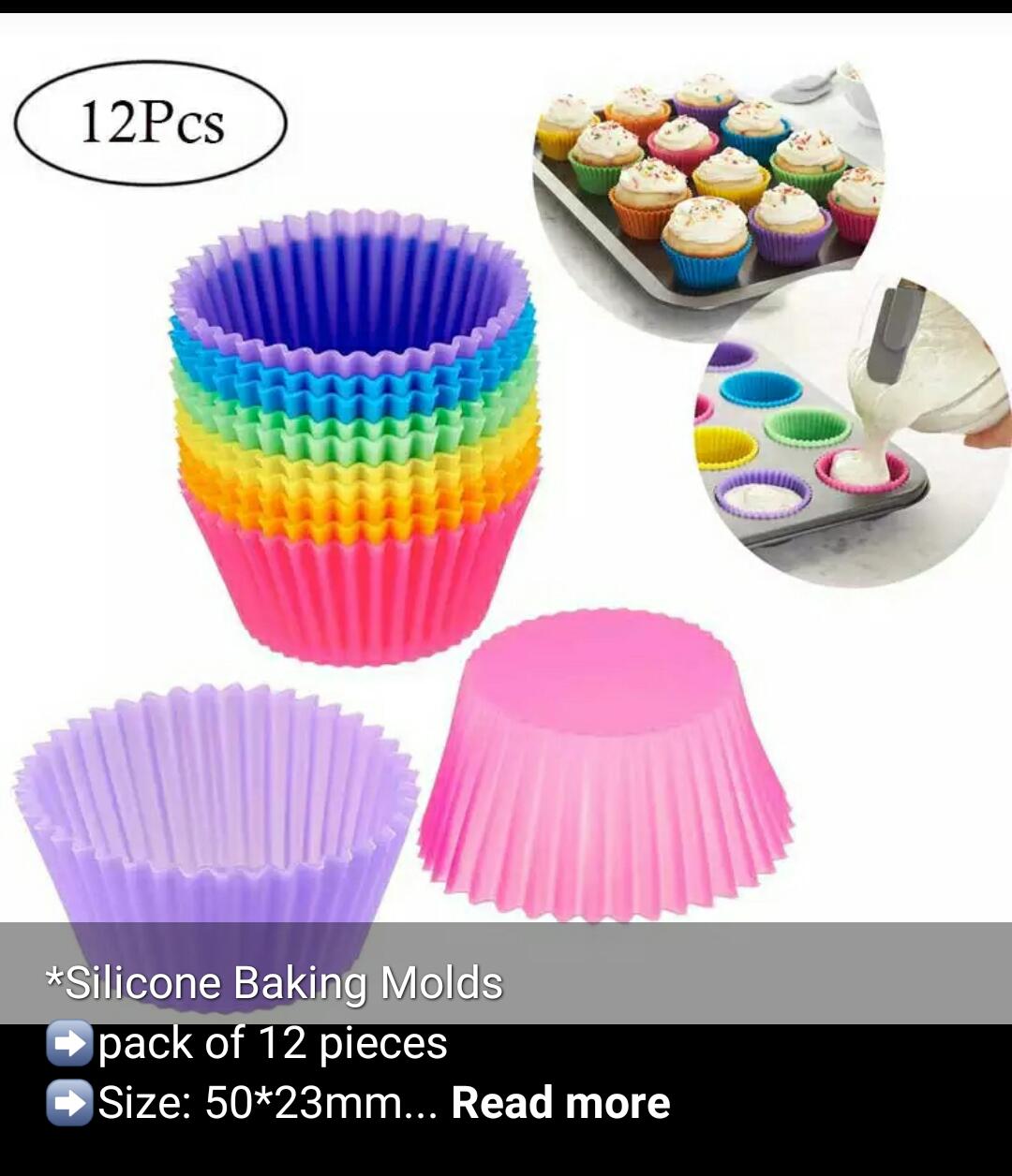 Silicone Round Shape Muffin Cupcake Mold