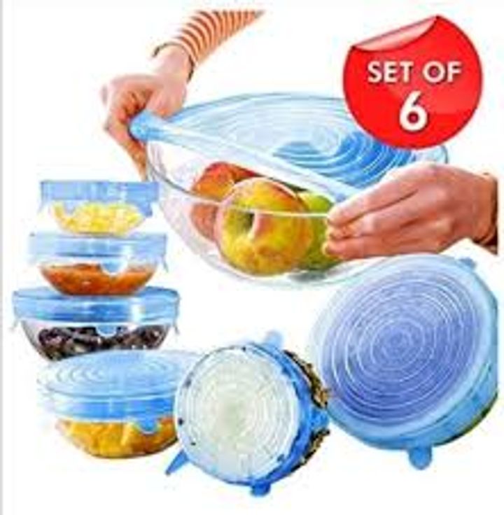 Silicone Lids For Bowls Cups Food Cover Set Of 6 Food Saver Stretch Lid Wrap