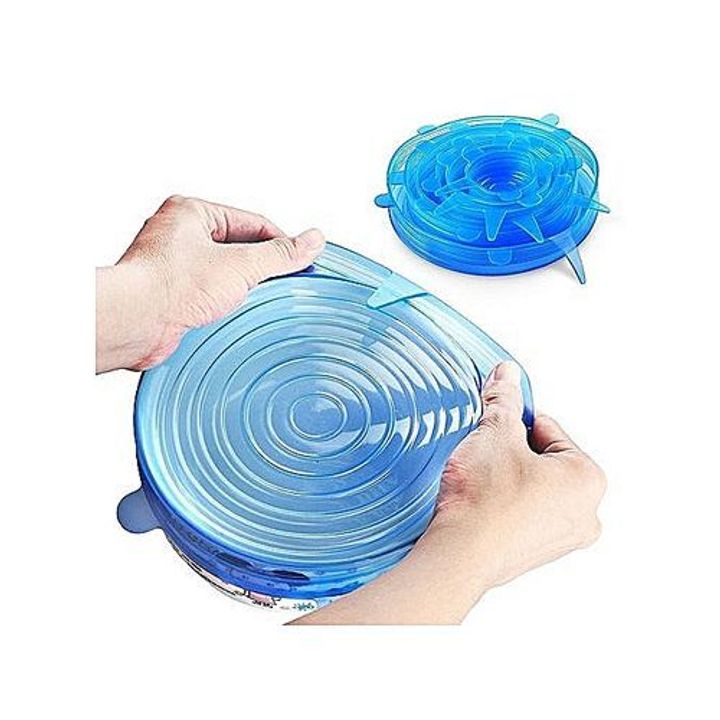 Silicone Lids For Bowls Cups Food Cover Set Of 6 Food Saver Stretch Lid Wrap